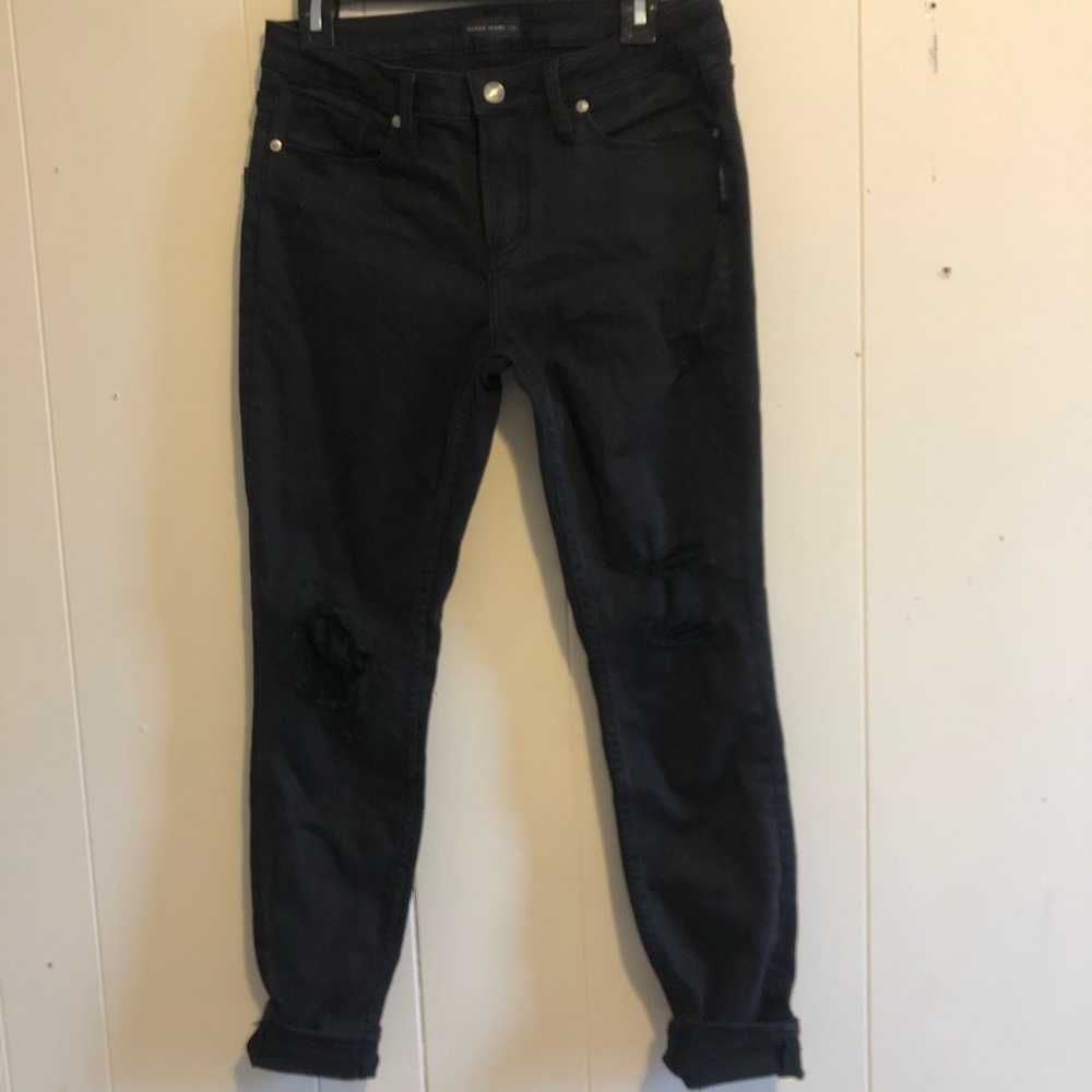 Silver skinny jeans